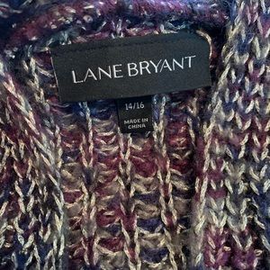 Purple Multi Color Lane Bryant Cardigan